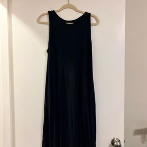 Time and Tru Black Midi Dress